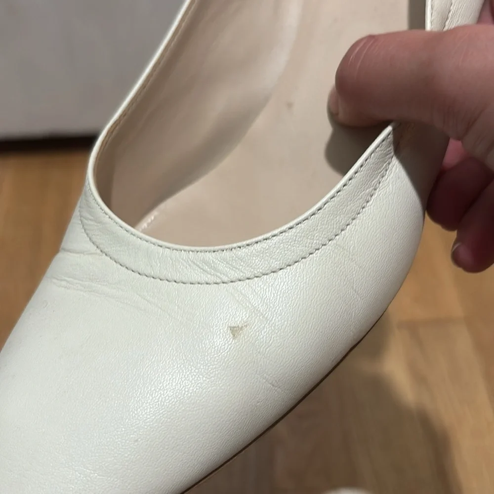 EVERLANE leather Colorblock chunky heels